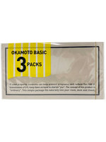 日本製 OKAMOTO BASIC 3個パック【おとなの安心通販】