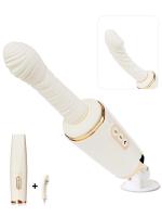 夜のお悩み 潮姫 1本型ピストンバイブ 加熱 吸盤マウント・2つの挿入部付き 爆イキ 高速ピストン 大人のおもちゃ【おとなの安心通販】