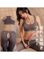 夜のお悩み 5.00セクシーワークアウト ヨガウェア コスチューム スポーツブラ＆レギンスセット 穴開き ランジェリー コスプレ 女性 過激 仮装 SM レディース【おとなの安心通販】