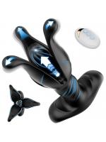 アナニー バイブ 拡張式バイブ【9種類の振動モード＆9種類の開閉収縮モード】【遠隔操作＆花のように開閉するモード】-USB充電式 防水 静音 女性用 男性用 リモコン付き 大人のおもちゃ 166【おとなの安心通販】