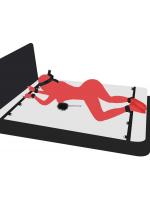 5.00SMグッズ ベッド拘束具 SM拘束具 固定ベルト 束縛具 手枷 足枷 開脚 拘束器具 調教 SMプレイ SMコスプレ アイマスク 縛り 乳首 夫婦 カップル 調節可能 SM初心者 男女兼用 秘密梱包 55【おとなの安心通販】