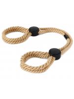 SM 拘束 ロープ 手錠風 【結ばない/簡単装着】 麻縄風 ストッパー付き 手枷 足枷 縛り プレイ ボンテージ 初心者 ポリエステル F780【おとなの安心通販】