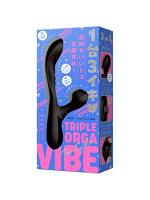 カップル向け TRIPLE ORGA VIBE［トリプルオーガバイブ］black【おとなの安心通販】