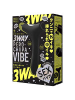 カップル向け 舌舐×吸引×挿入 3WAY PERO-CHUPA VIBE black【おとなの安心通販】