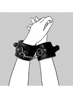 1000円以下 ふわふわ手枷 ブラック【おとなの安心通販】