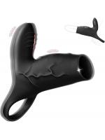 限定セール クリトリス刺激器付き振動ペニススリーブ コックリング 10段階振動 Gスポット刺激 太さアップ カップル向け 男女兼用191【おとなの安心通販】