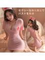 セクシーランジェリー ヒップ丈ナースコスチューム 胸元露出 背中露出 エッチ アダルトグッズ 女性用 可愛い【おとなの安心通販】